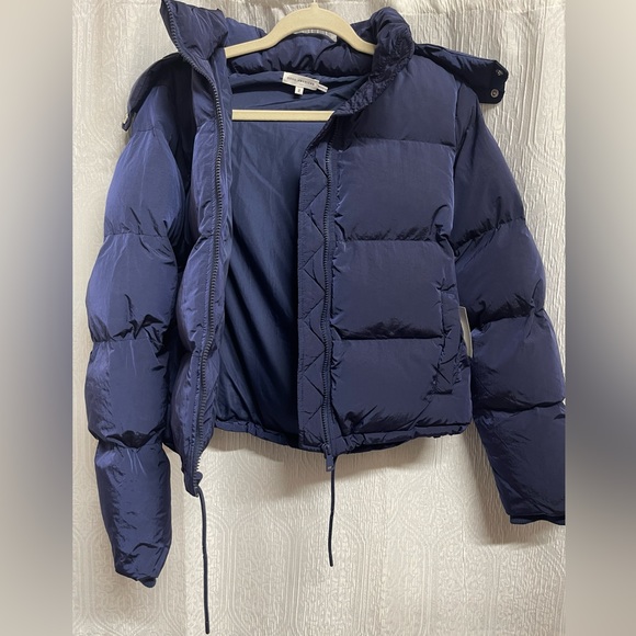 NWT Good American Blue quilted puffer jacket - Picture 5 of 6